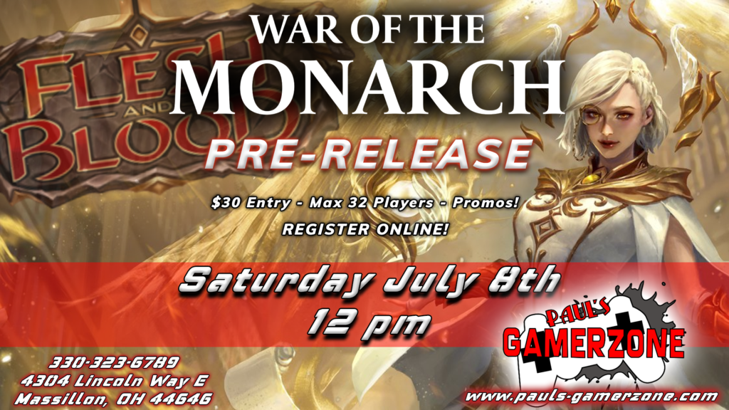 Flesh and Blood PreRelease