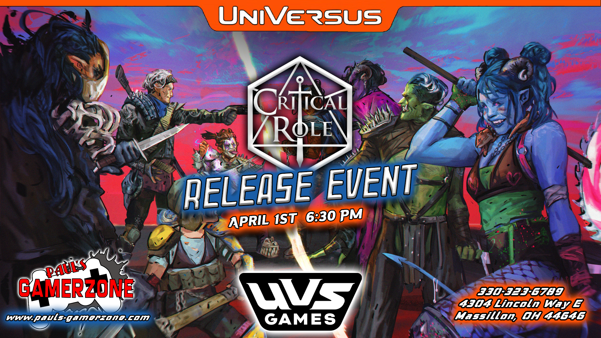 Universus Critical Role Release Event!