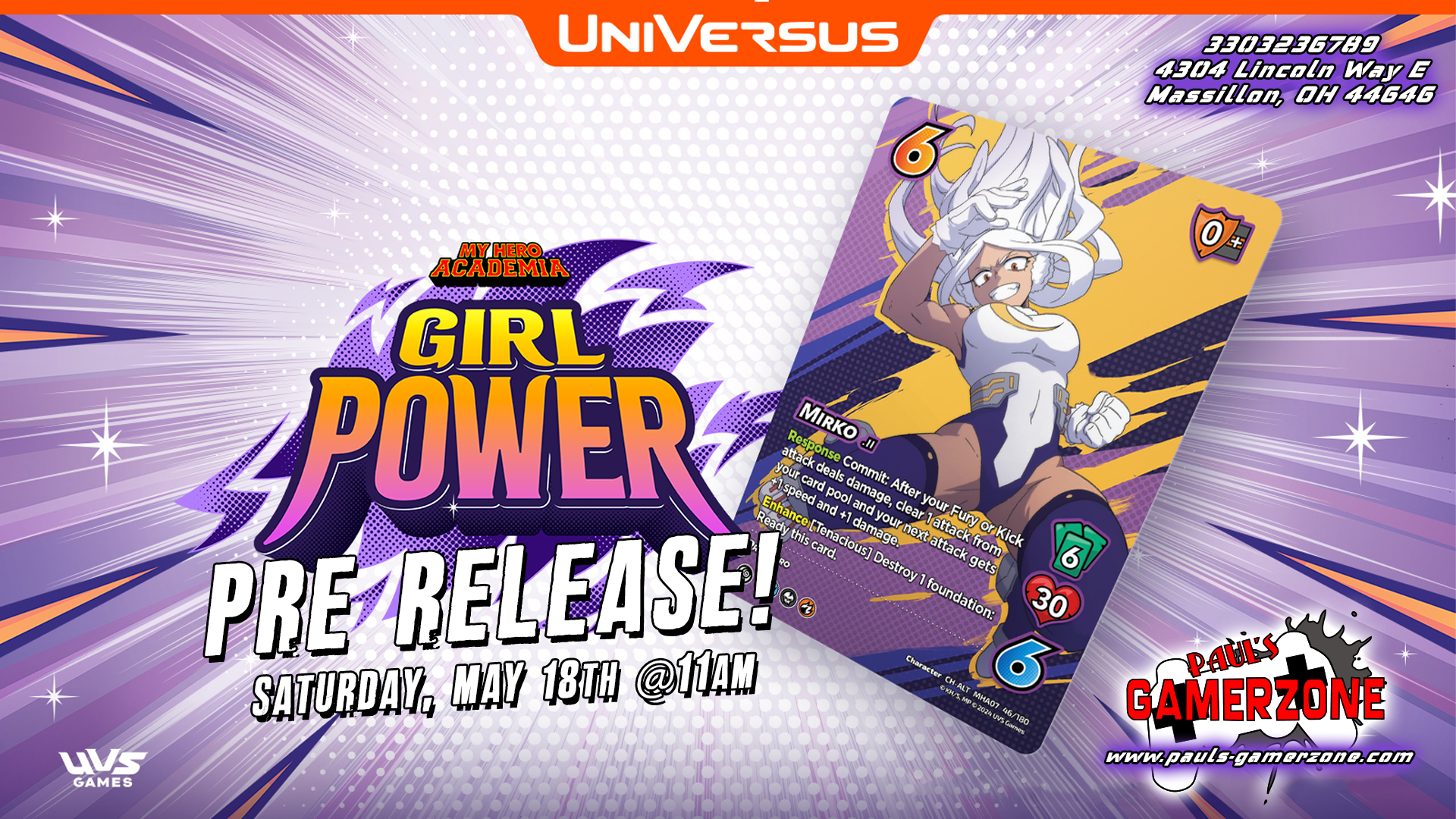 Universus Girl Power Prerelease!